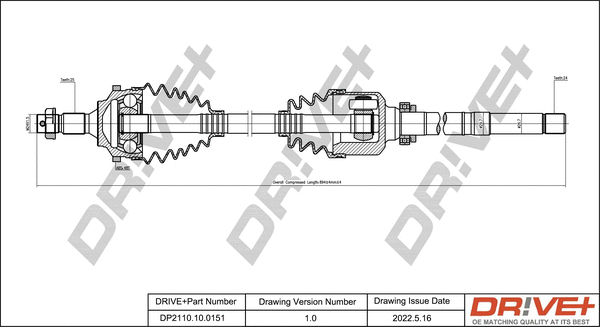 Drive Shaft (DP2110.10.0151)