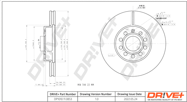 Brake Disc (DP1010.11.0853)