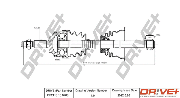 Drive Shaft (DP2110.10.0706)
