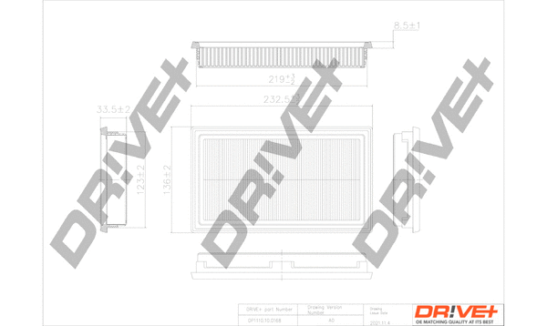 Air Filter (DP1110.10.0168)
