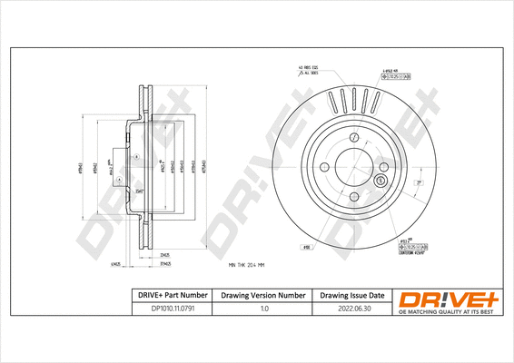 Brake Disc (DP1010.11.0791)
