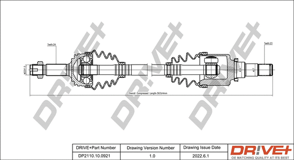 Drive Shaft (DP2110.10.0921)