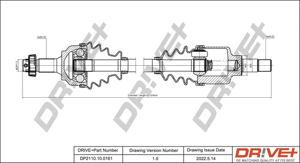 Drive Shaft (DP2110.10.0161)