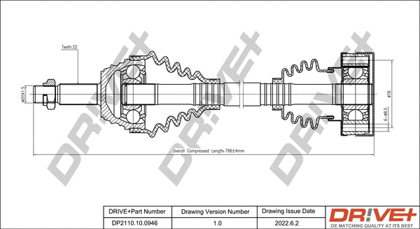 Drive Shaft (DP2110.10.0946)