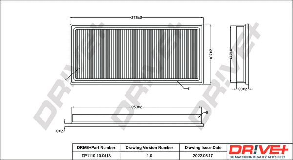 Air Filter (DP1110.10.0513)
