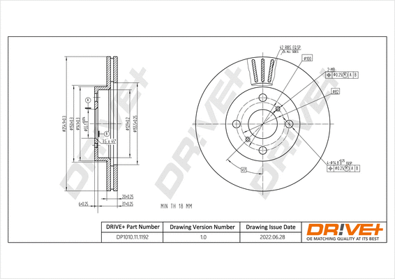 Brake Disc (DP1010.11.1192)