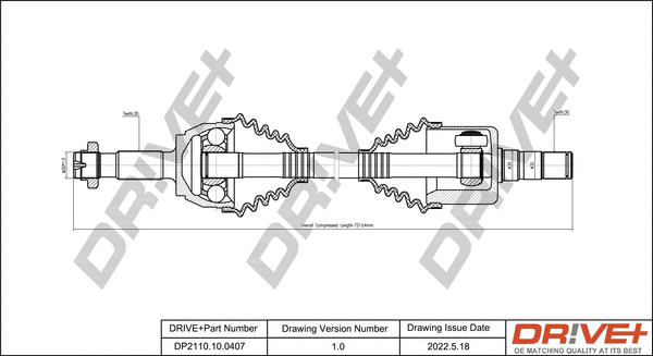 Drive Shaft (DP2110.10.0407)