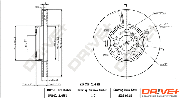 Brake Disc (DP1010.11.0851)