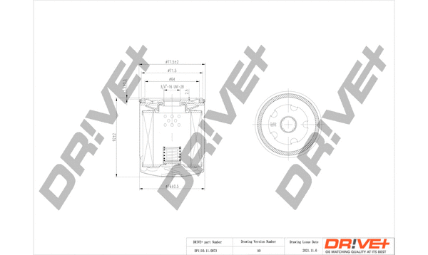 Oil Filter (DP1110.11.0073)