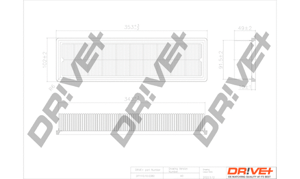 Air Filter (DP1110.10.0380)