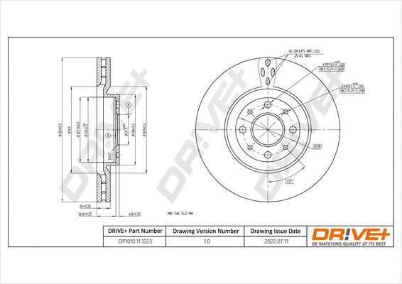 Brake Disc (DP1010.11.1223)