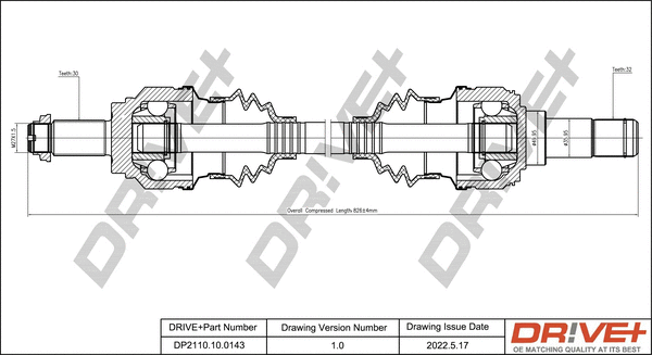 Drive Shaft (DP2110.10.0143)