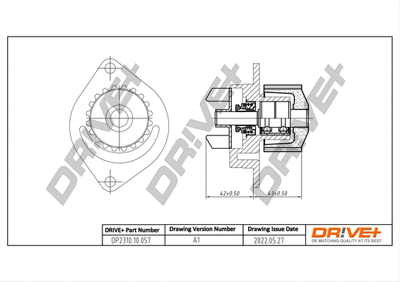 Water Pump, engine cooling (DP2310.10.057)