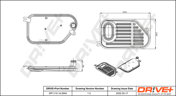 Hydraulic Filter, automatic transmission (DP1110.14.0004)