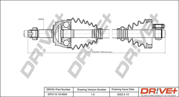 Drive Shaft (DP2110.10.0004)