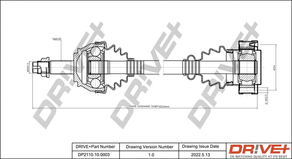 Drive Shaft (DP2110.10.0003)