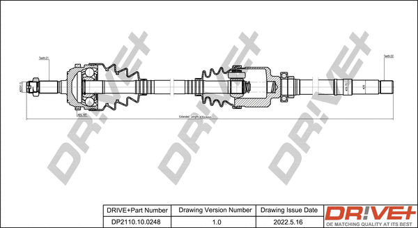 Drive Shaft (DP2110.10.0248)