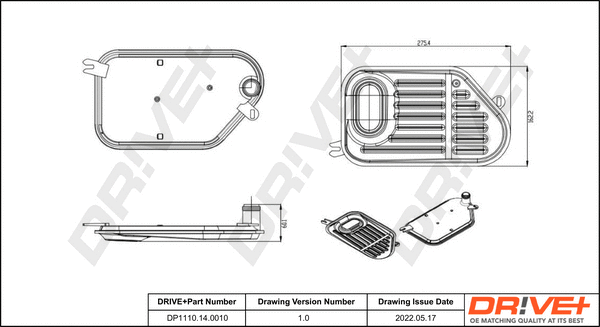 Hydraulic Filter Kit, automatic transmission (DP1110.14.0010)