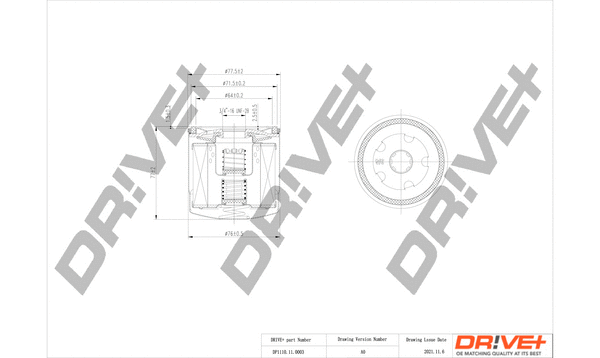 Oil Filter (DP1110.11.0003)