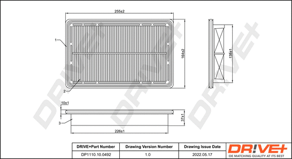 Air Filter (DP1110.10.0492)