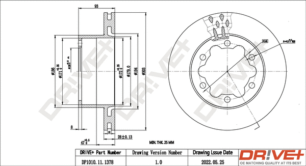 Brake Disc (DP1010.11.1378)