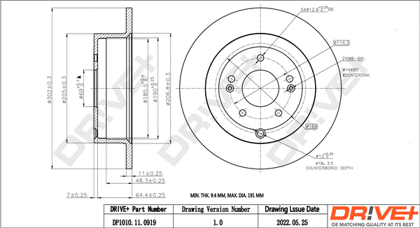 Brake Disc (DP1010.11.0919)