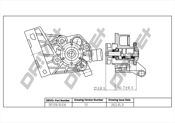 Water Pump, engine cooling (DP2310.10.030)
