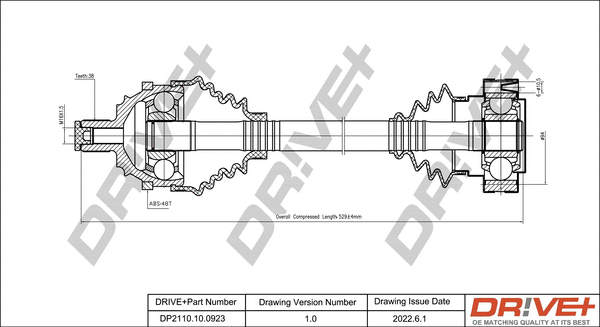 Drive Shaft (DP2110.10.0923)