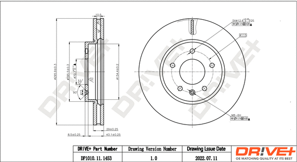 Brake Disc (DP1010.11.1453)