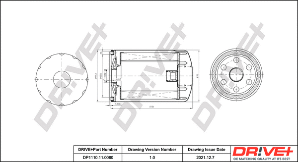 Oil Filter (DP1110.11.0080)