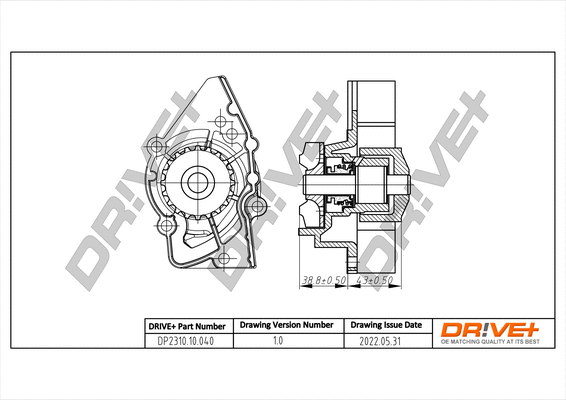 Water Pump, engine cooling (DP2310.10.040)
