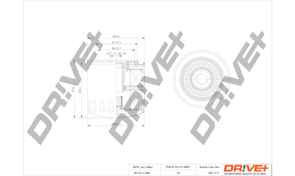 Oil Filter (DP1110.11.0300)