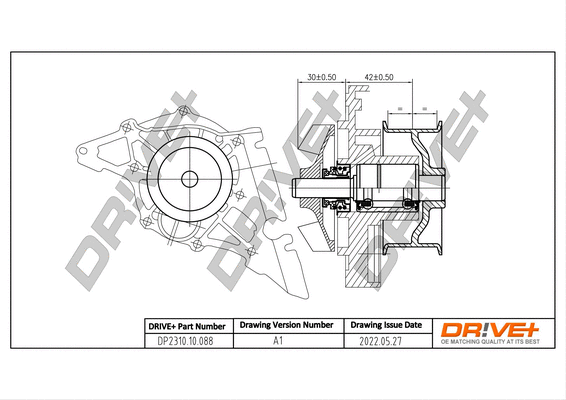 Water Pump, engine cooling (DP2310.10.088)