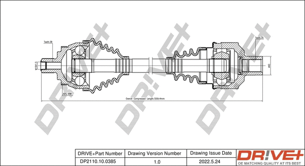 Drive Shaft (DP2110.10.0385)
