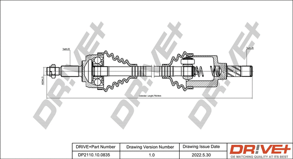 Drive Shaft (DP2110.10.0835)