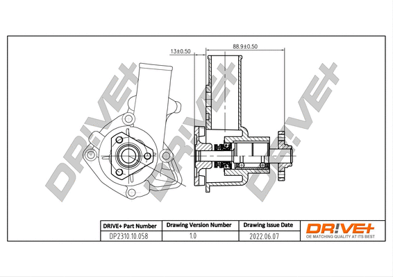 Water Pump, engine cooling (DP2310.10.058)