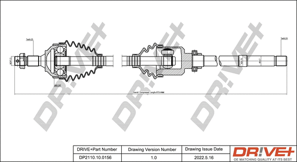 Drive Shaft (DP2110.10.0156)