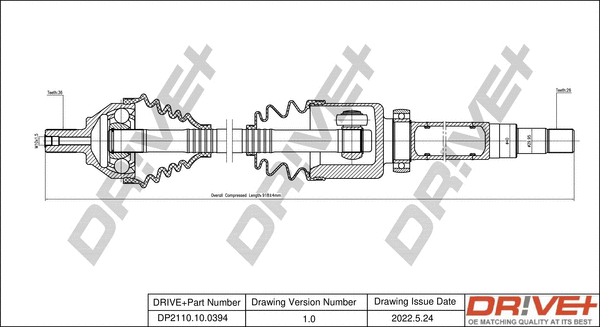 Drive Shaft (DP2110.10.0394)