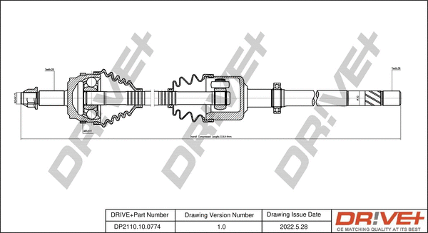 Drive Shaft (DP2110.10.0774)