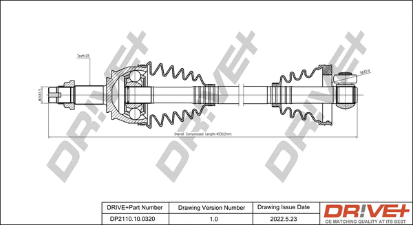 Drive Shaft (DP2110.10.0320)