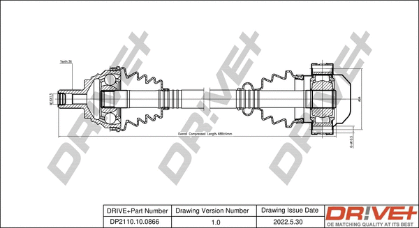 Drive Shaft (DP2110.10.0866)