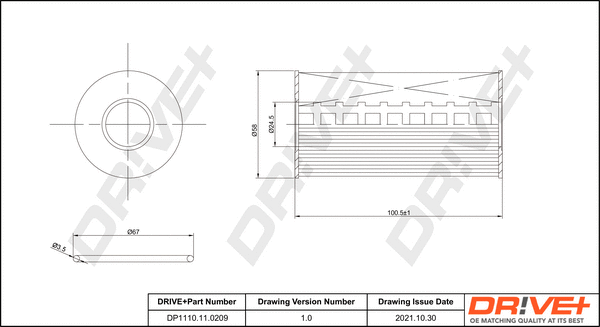 Oil Filter (DP1110.11.0209)