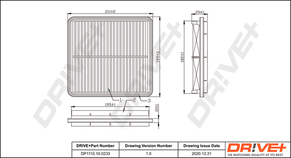 Air Filter (DP1110.10.0233)