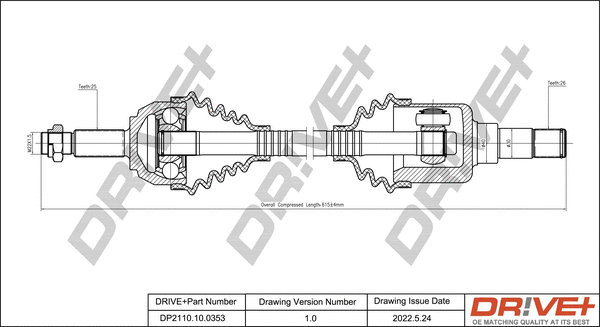 Drive Shaft (DP2110.10.0353)
