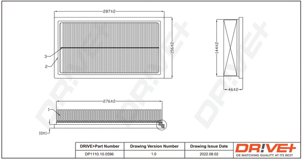 Air Filter (DP1110.10.0596)