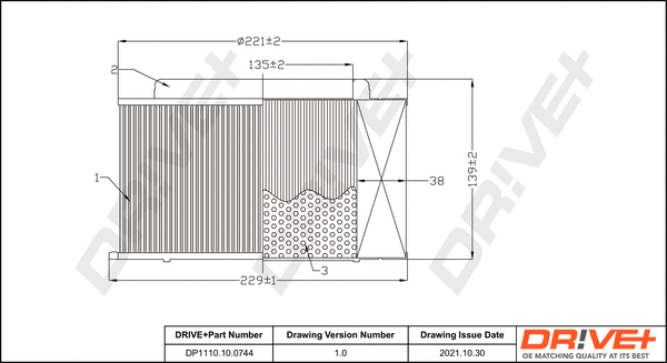 Air Filter (DP1110.10.0744)