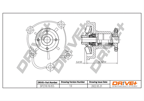 Water Pump, engine cooling (DP2310.10.055)