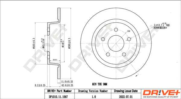 Brake Disc (DP1010.11.1567)