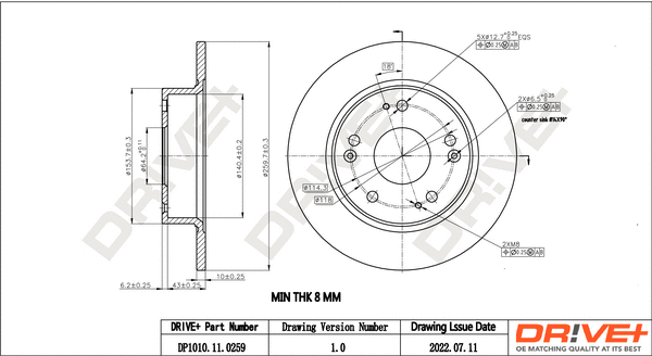 Brake Disc (DP1010.11.0259)
