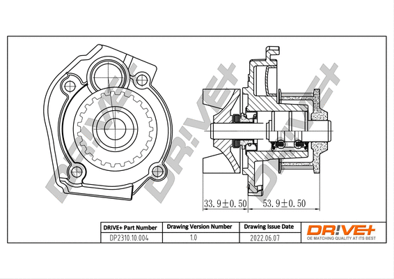 Water Pump, engine cooling (DP2310.10.004)